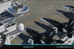 F/A-18C - Parkiert auf dem Träger